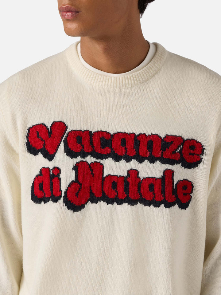 Girocollo Heron bianco con jacquard Vacanze di Natale | VACANZE DI NATALE SPECIAL EDITION