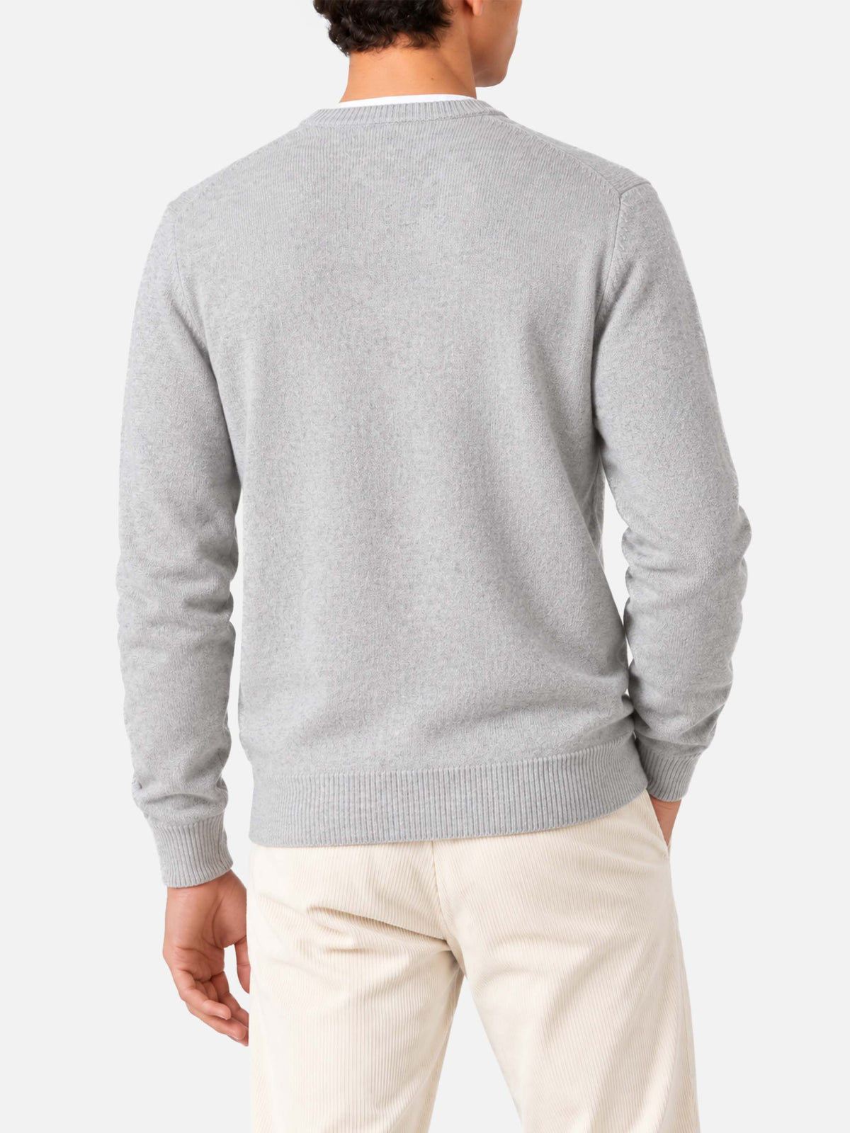 Suéter de cuello redondo Heron con jacquard de copa Spritz 