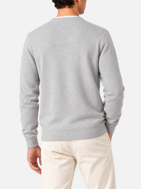 Suéter de cuello redondo Heron con jacquard de copa Spritz 