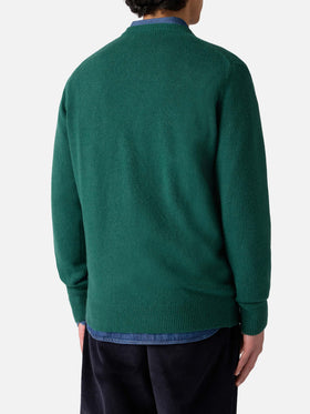 Grüner Pullover Heron mit Non sarà un'avventura-Stickerei