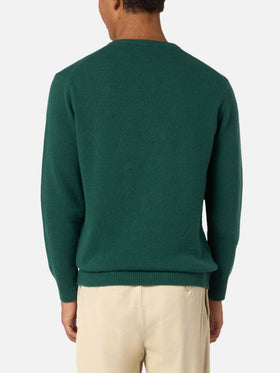 Grüner Pullover Heron mit Non sarà un'avventura-Stickerei