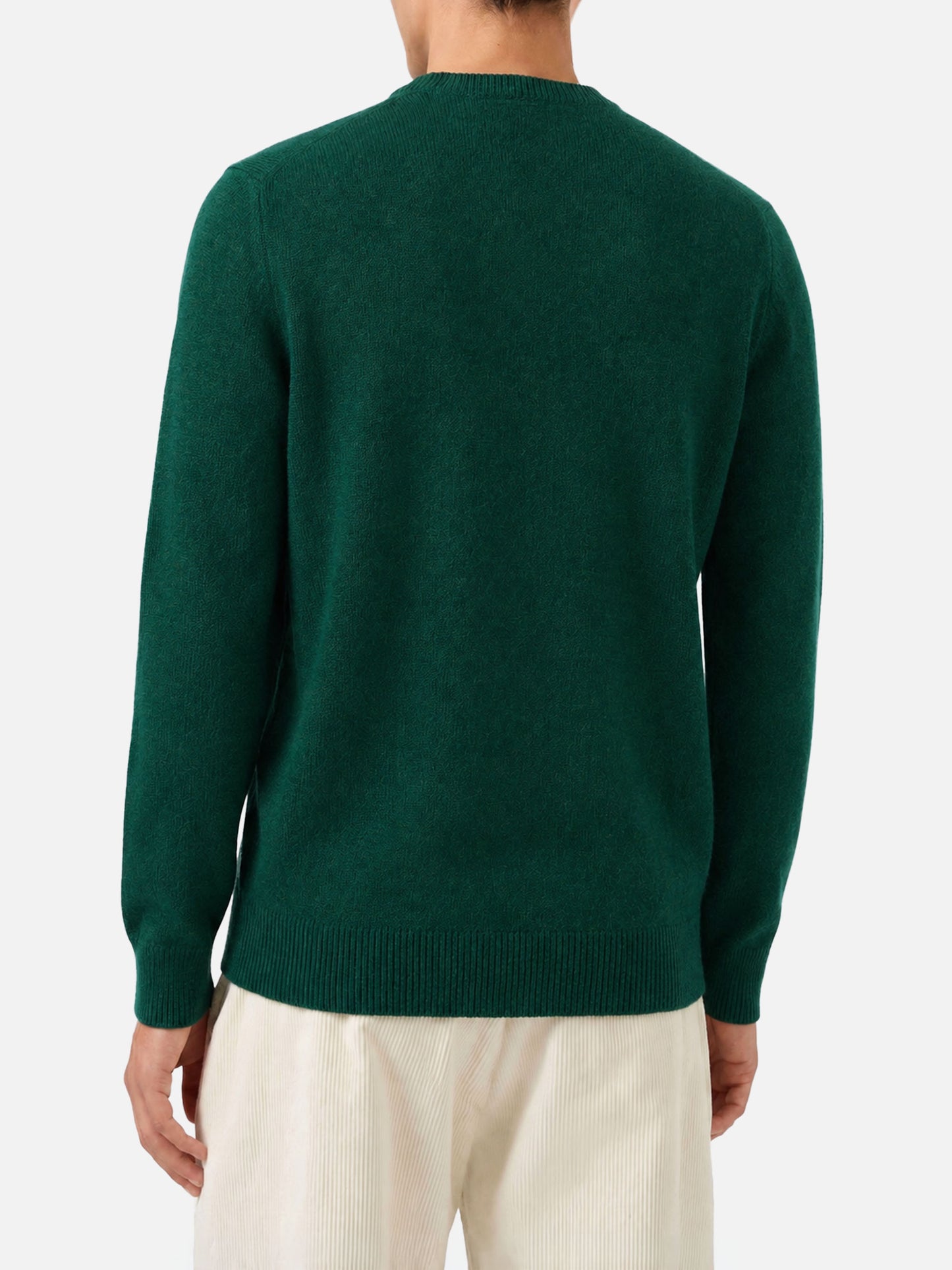 Pull vert Regent en laine d'agneau 