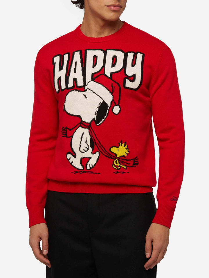 Sweater Heron with Snoopy jacquard | SNOOPY PEANUTS® SPECIAL EDITION - MC2 Saint Barth