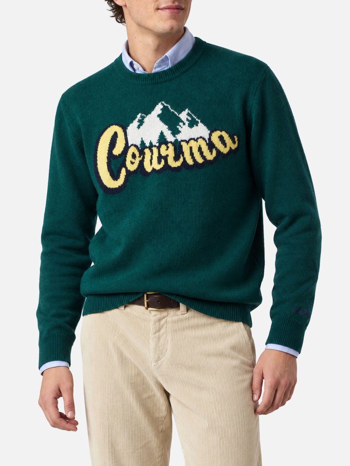 Grüner Heron Courma Mountains Pullover 
