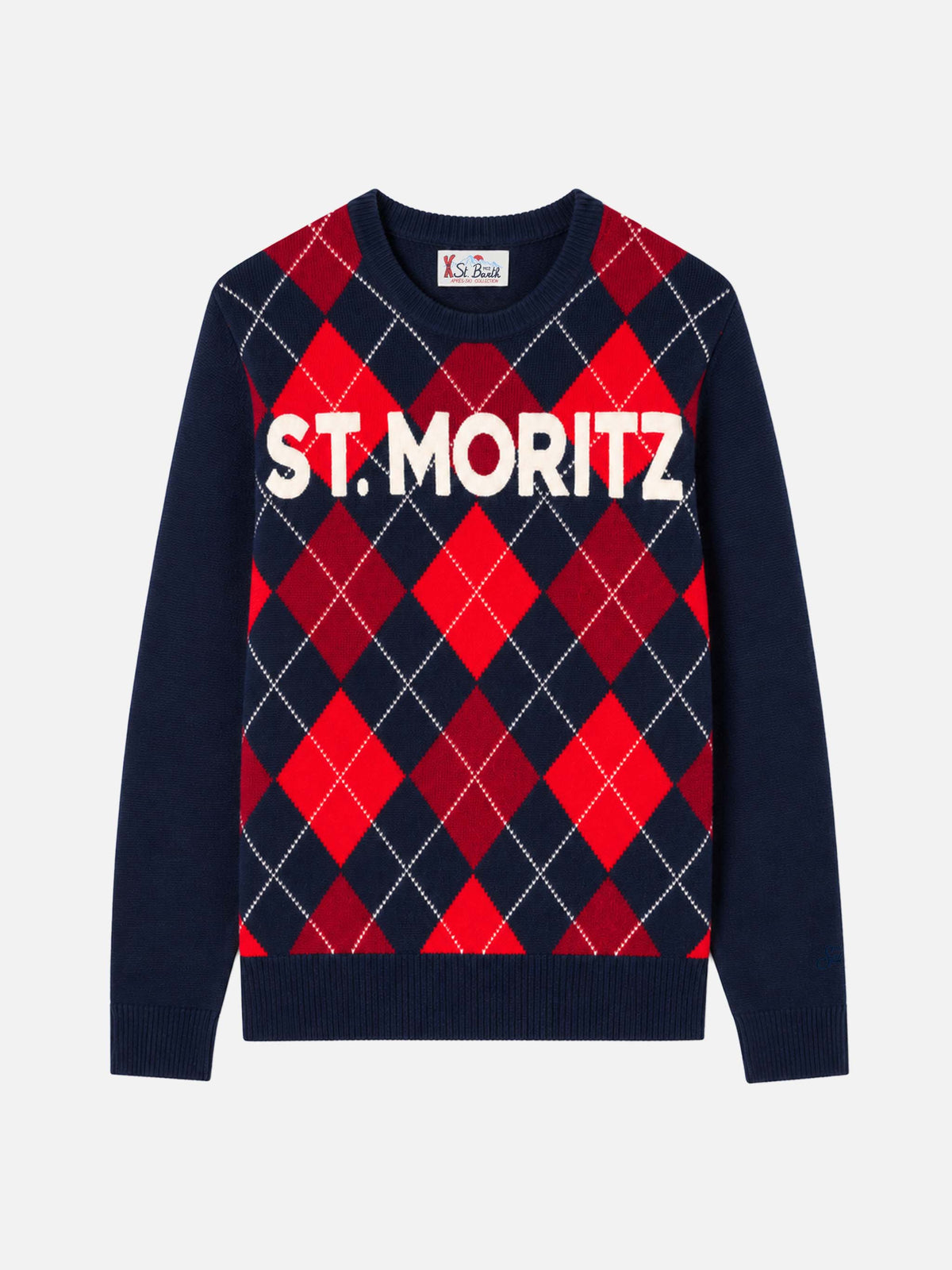 Pull ras du cou Heron avec jacquard argyle St. Moritz 