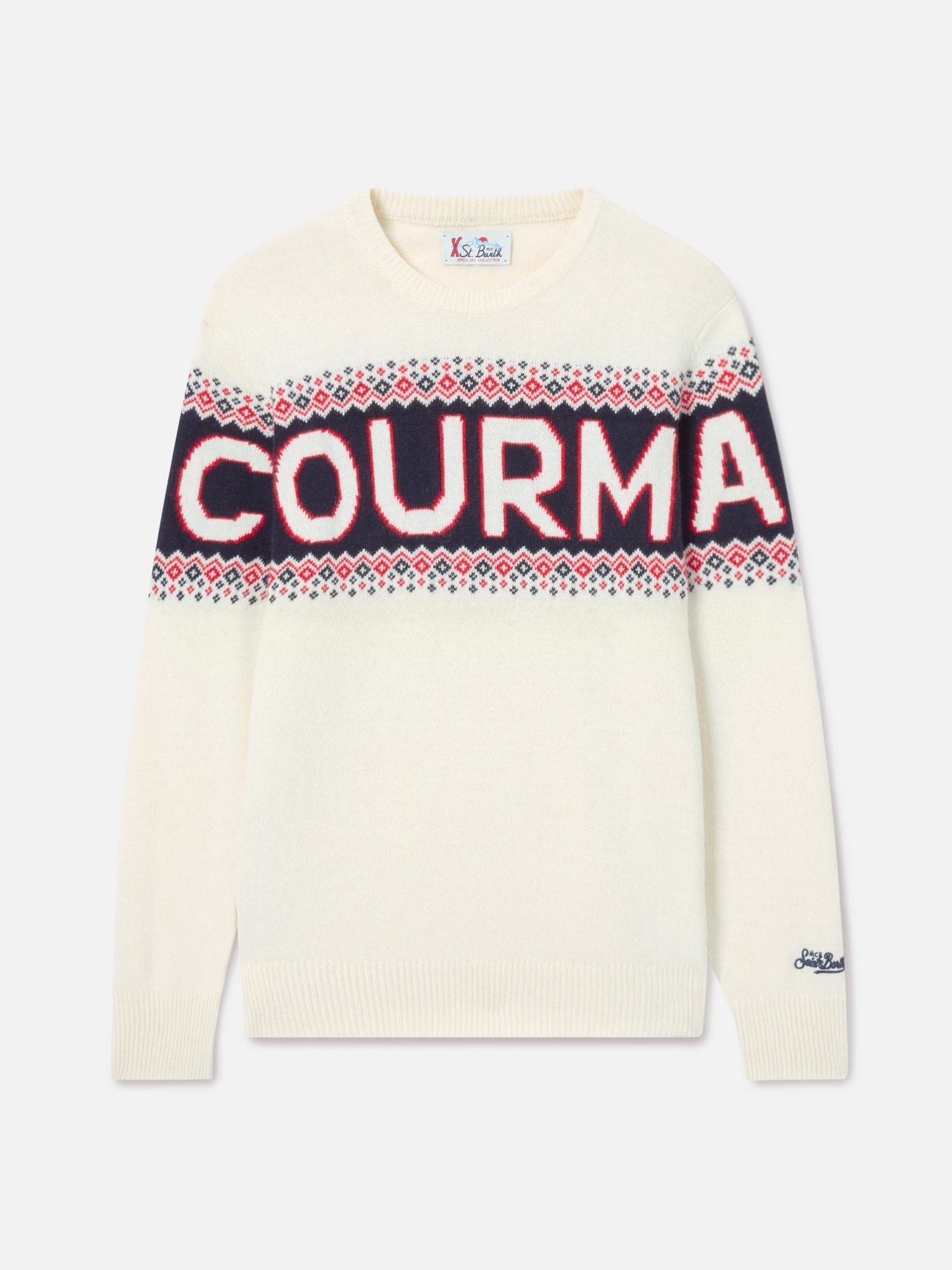 Pull ras-du-cou Heron avec jacquard Courma 