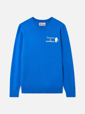Pull col rond Heron avec broderie Grappino vs Bombardino 