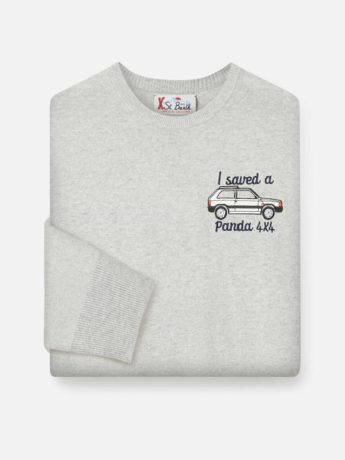 Suéter de cuello redondo Heron con bordado I saved a Panda 4x4 | FIAT PANDA SPECIAL EDITION 