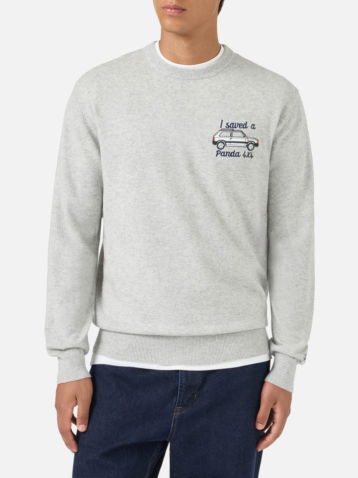 Maglione girocollo Heron con ricamo I saved a Panda 4x4 | FIAT PANDA SPECIAL EDITION