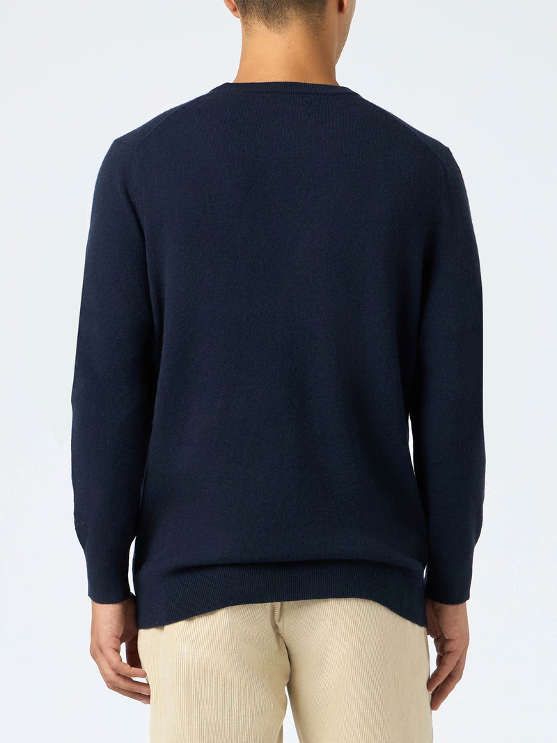 Man sweater Heron Light with Sole, Whisky...  embroidery | VACANZE DI NATALE SPECIAL EDITION