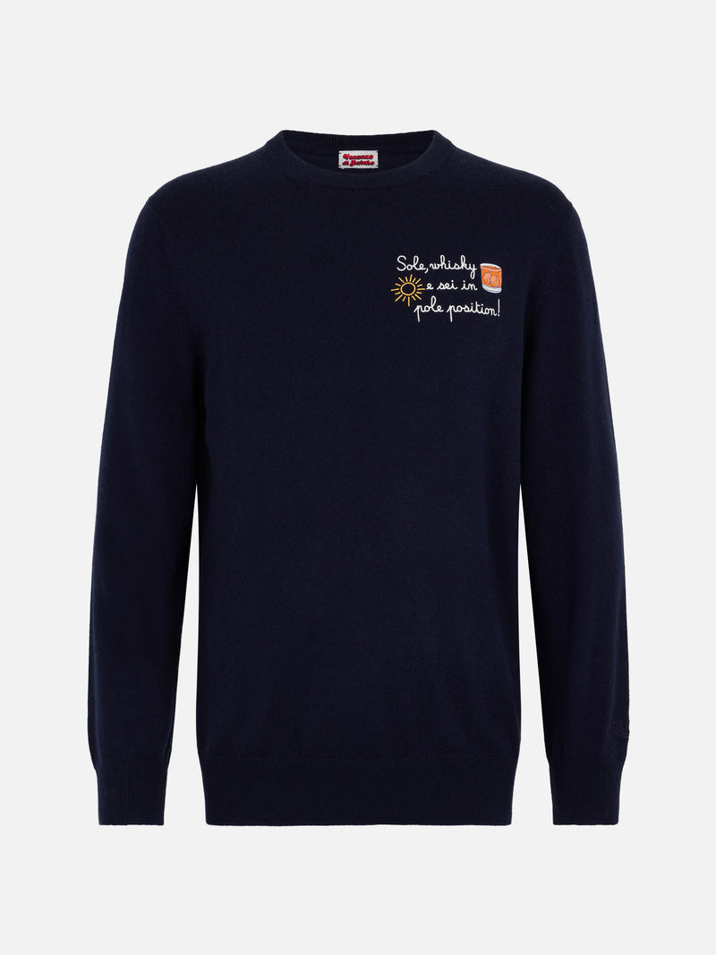 Man sweater Heron Light with Sole, Whisky...  embroidery | VACANZE DI NATALE SPECIAL EDITION