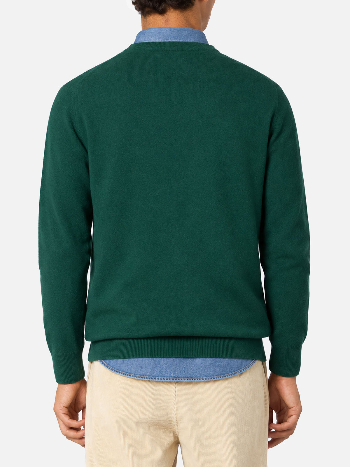 Maglione girocollo Heron con ricamo Time is precious