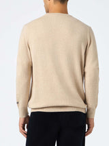 Man white sweater Heron Light with Via della Spiga... embroidery| VACANZE DI NATALE SPECIAL EDITION