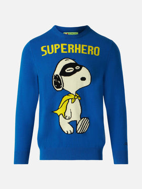 Crewneck lightweight sweater with Snoopy jacquard  | SNOOPY PEANUTS™ SPECIAL EDITION