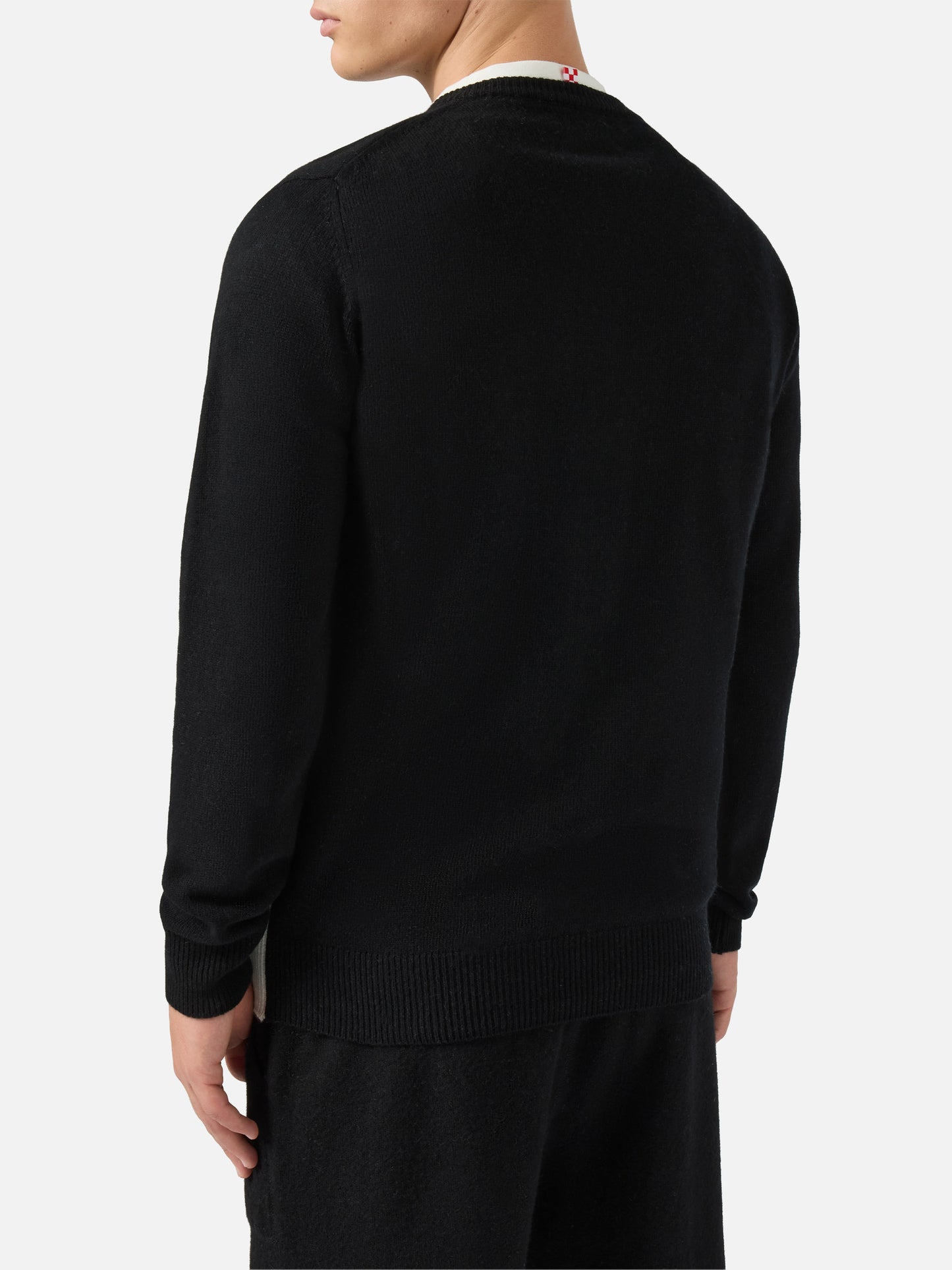 Heron crewneck in black with Uncle Scrooge St. Moritz jacquard | DISNEY SPECIAL EDITION