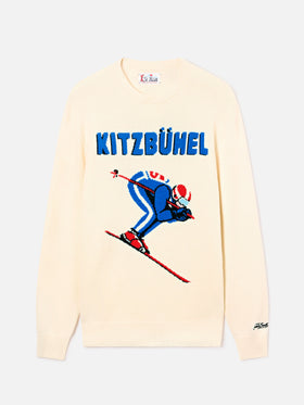 Grey Heron Rundhals-Strickpullover mit Kitzbühel-Intarsie 