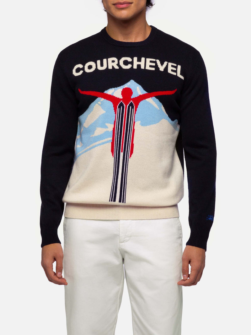 Maglione Heron con cartolina Courchevel jacquard