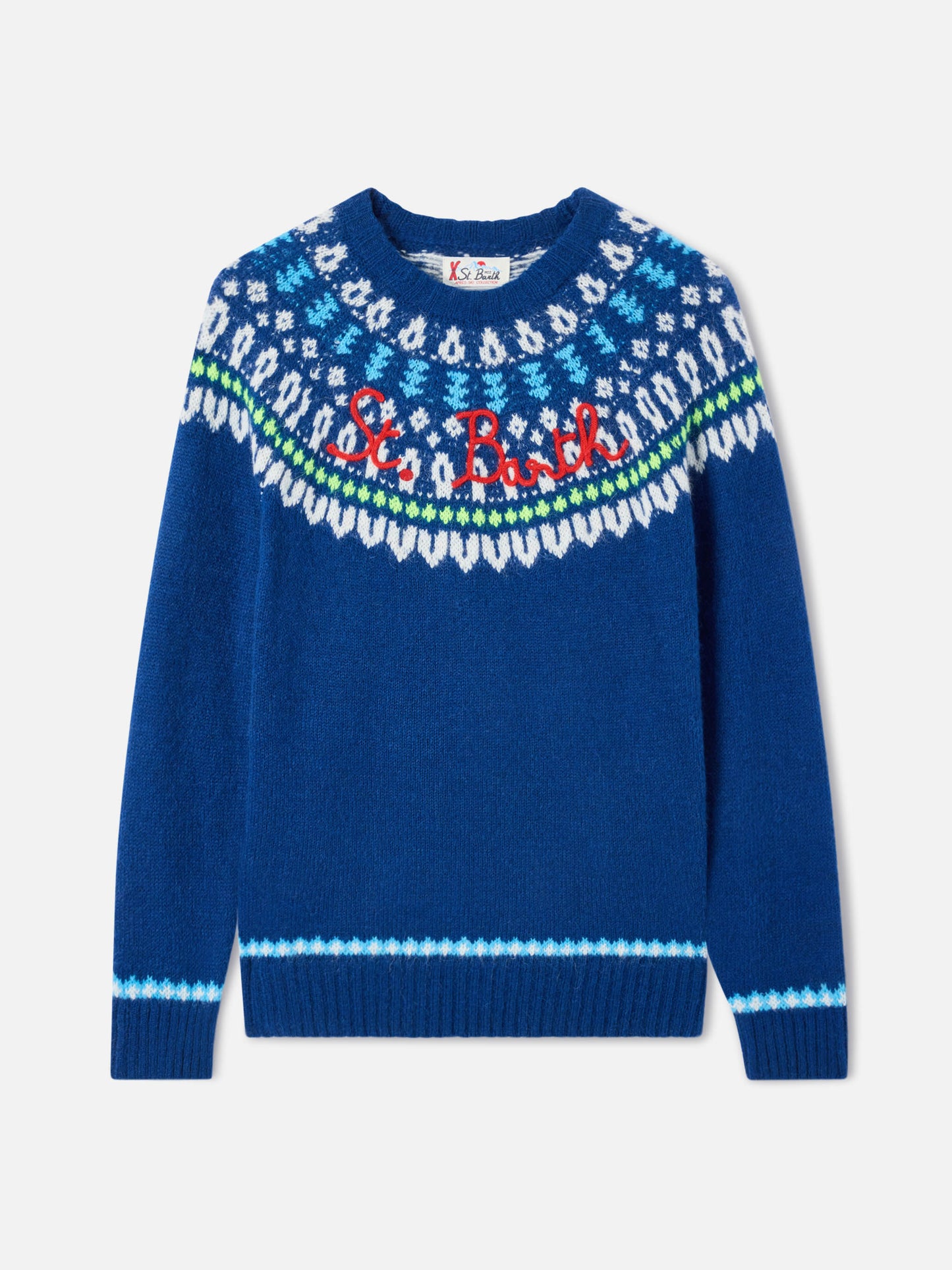 Suéter de cuello redondo Heron con jacquard fair-isle 