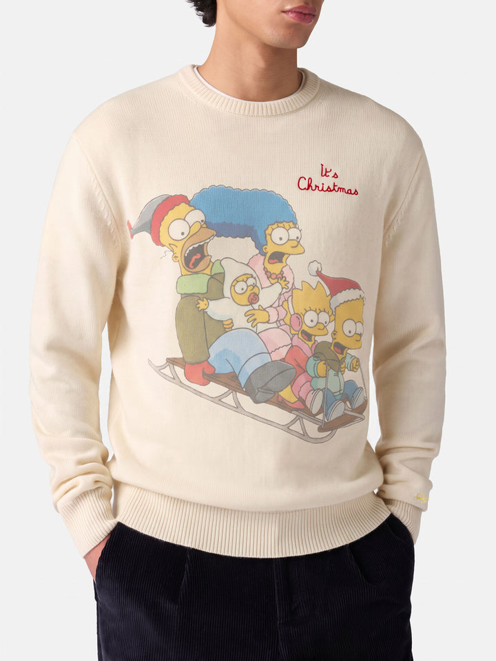 Jersey de cuello redondo Heron con jacquard The Simpson family | THE SIMPSONS SPECIAL EDITION 
