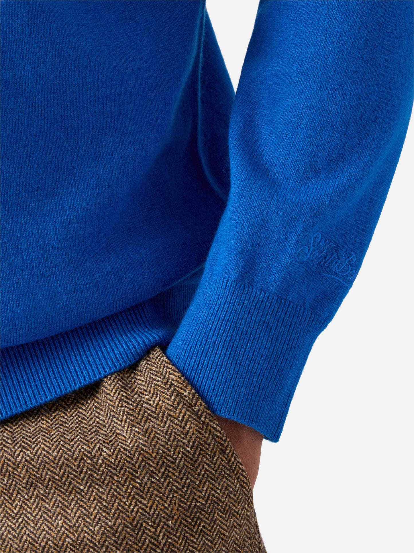 Rundhalspullover Heron Light mit der Stickerei „Willst du eine Cola?“