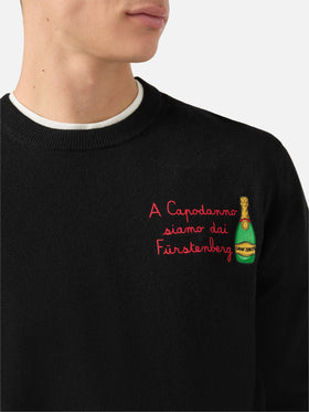Crewneck Heron Light with A Capodanno siamo dai Fürstenberg! embroidery | VACANZE DI NATALE SPECIAL EDITION