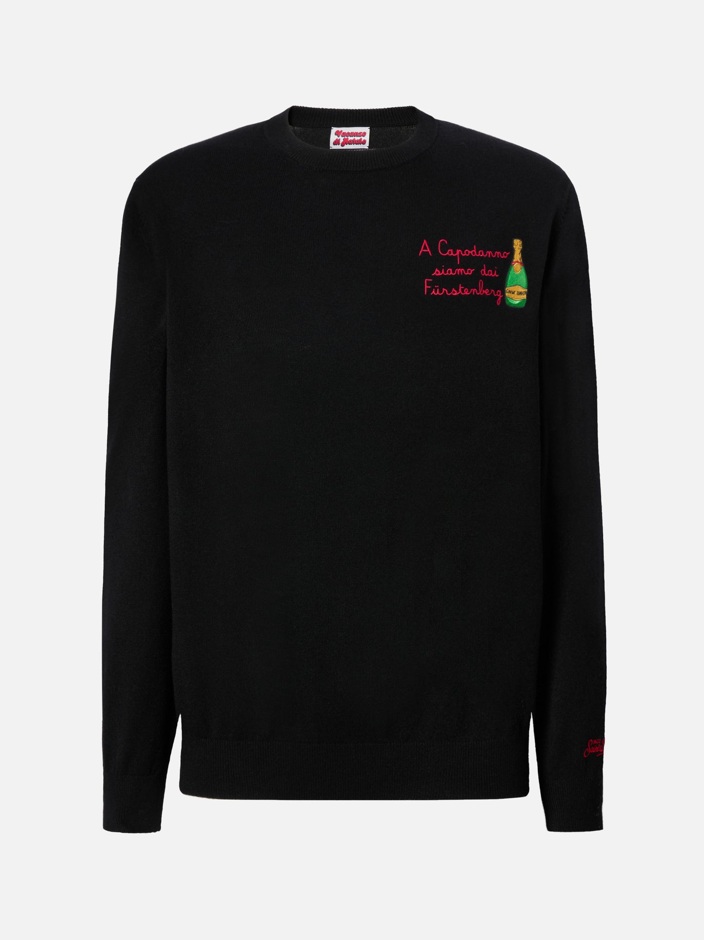 Crewneck Heron Light with A Capodanno siamo dai Fürstenberg! embroidery | VACANZE DI NATALE SPECIAL EDITION
