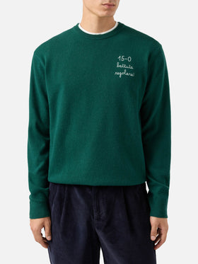 Crewneck Heron Light with 15/0 battuta regolare! embroidery | VACANZE DI NATALE SPECIAL EDITION