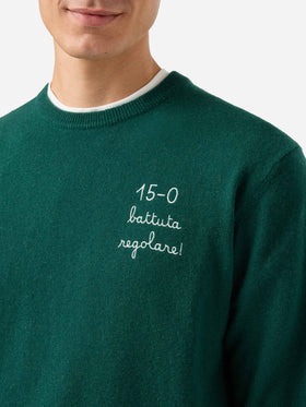 Crewneck Heron Light with 15/0 battuta regolare! embroidery | VACANZE DI NATALE SPECIAL EDITION