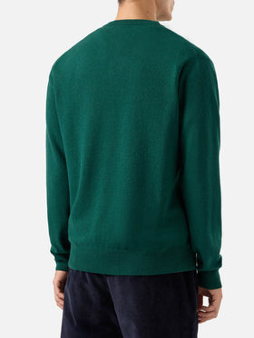 Crewneck Heron Light with 15/0 battuta regolare! embroidery | VACANZE DI NATALE SPECIAL EDITION