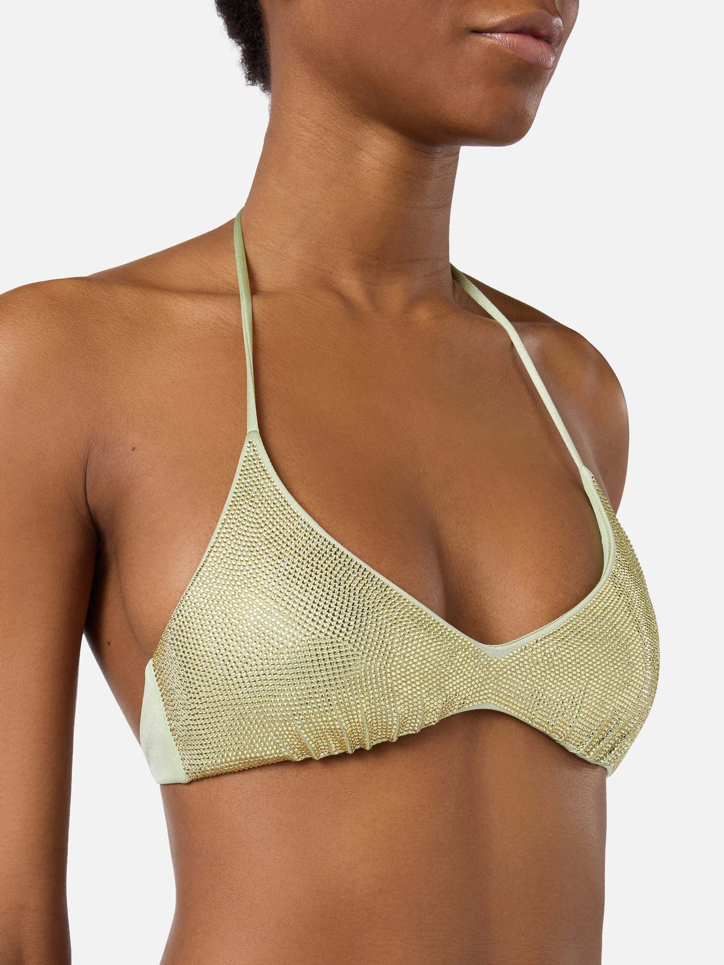 Bikini Hespera Virgo verde menta con strass