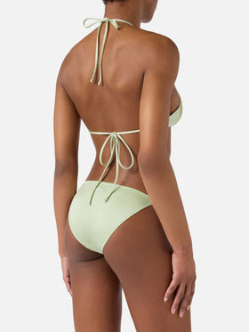 Bikini Hespera Virgo verde menta con strass