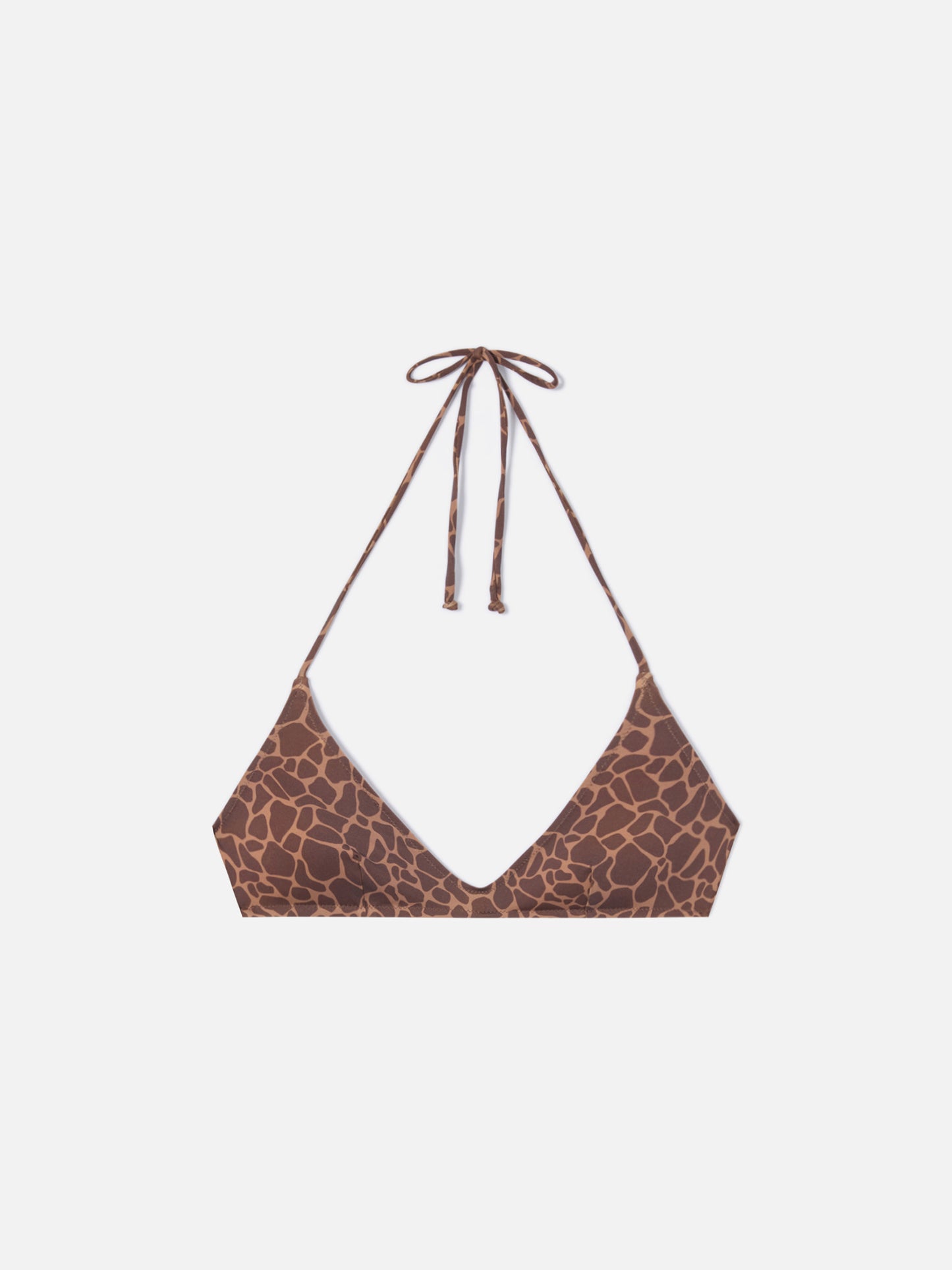 Top bikini Hespera bralette con stampa animalier