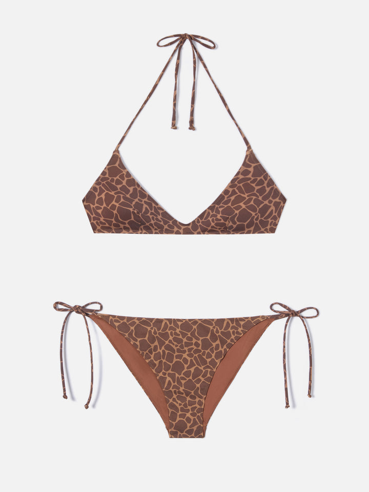 Bikini Hespera Virgo con stampa animalier