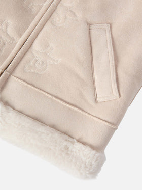 Hesketh Jr faux-shearling gilet with Western embroidery