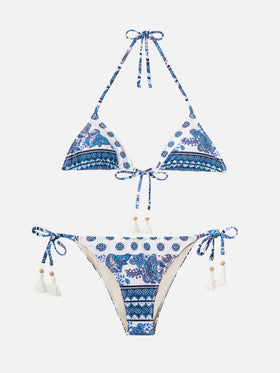 Bikini a triangolo Himani con stampa gipsy