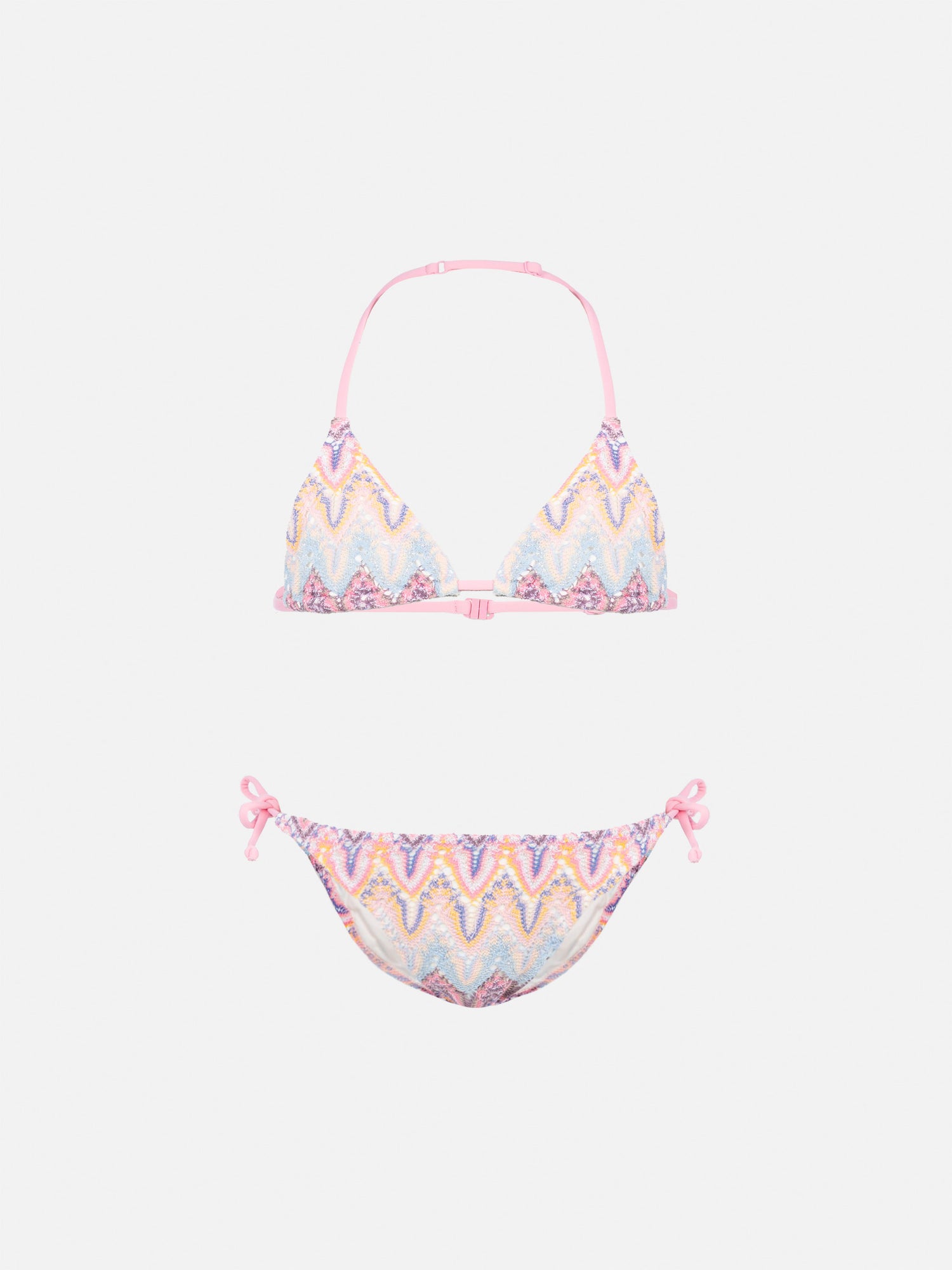 Holly classic triangle bikini in raschel fabric - MC2 Saint Barth