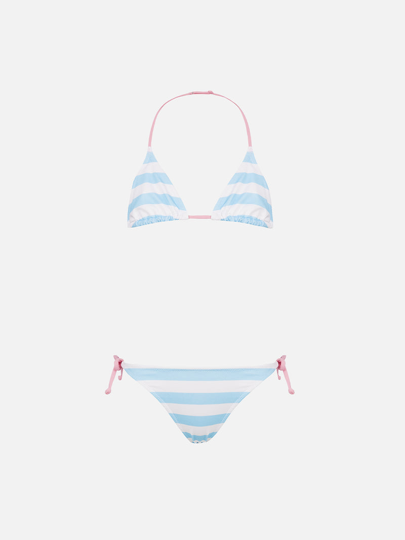 Klassischer Mädchen-Triangel-Bikini Holly mit Fiorucci Angel-Print