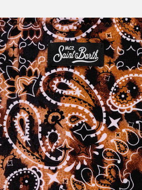 Girl triangle bikini with leo bandanna print - MC2 Saint Barth