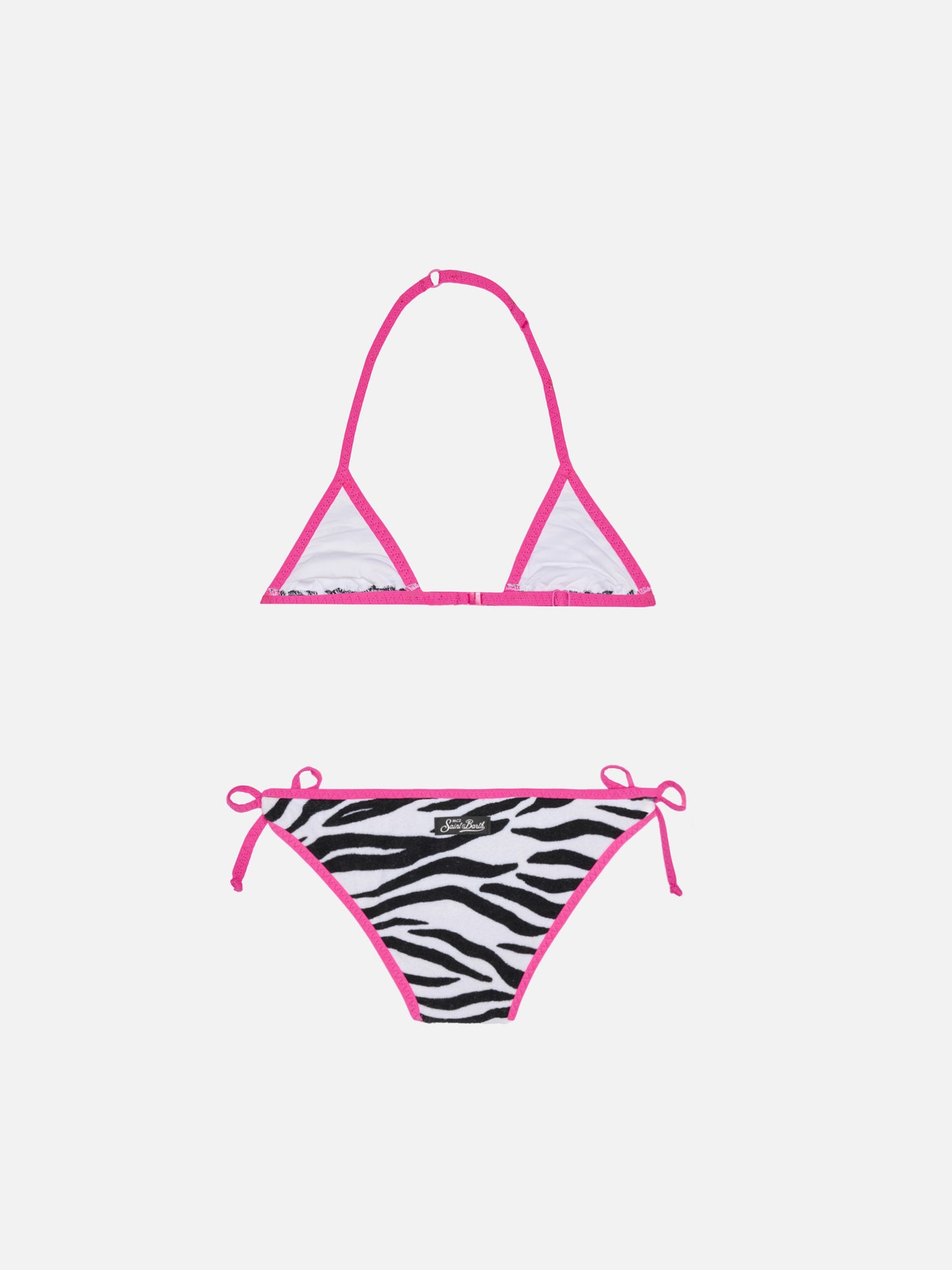 Girl triangle bikini with zebra print - MC2 Saint Barth