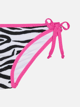 Girl triangle bikini with zebra print - MC2 Saint Barth