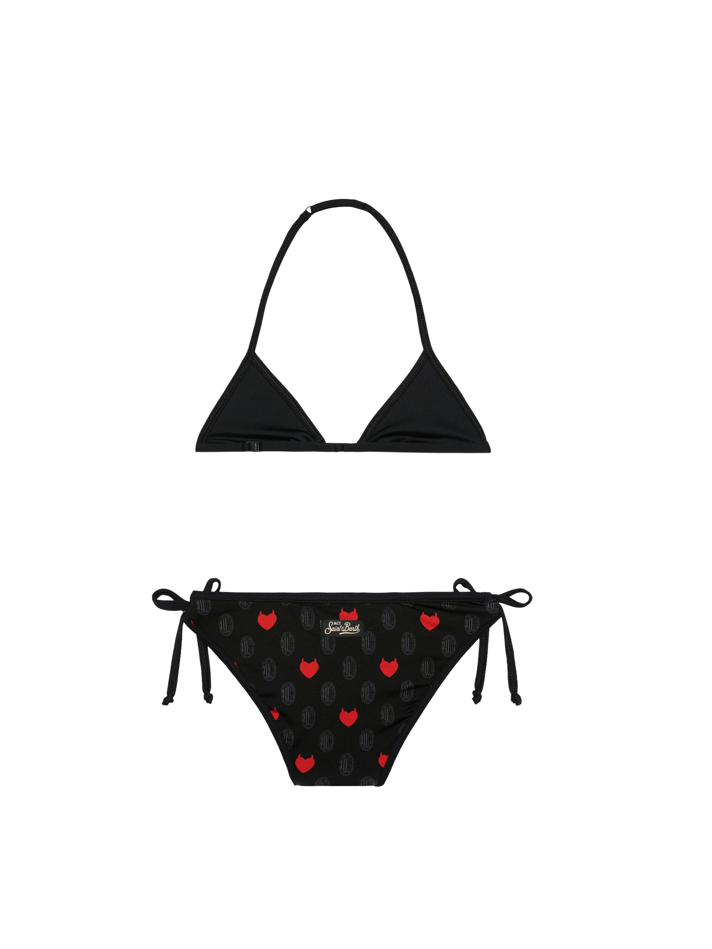 Triangle bikini Holly String with Milan print | AC MILAN SPECIAL EDITION - MC2 Saint Barth