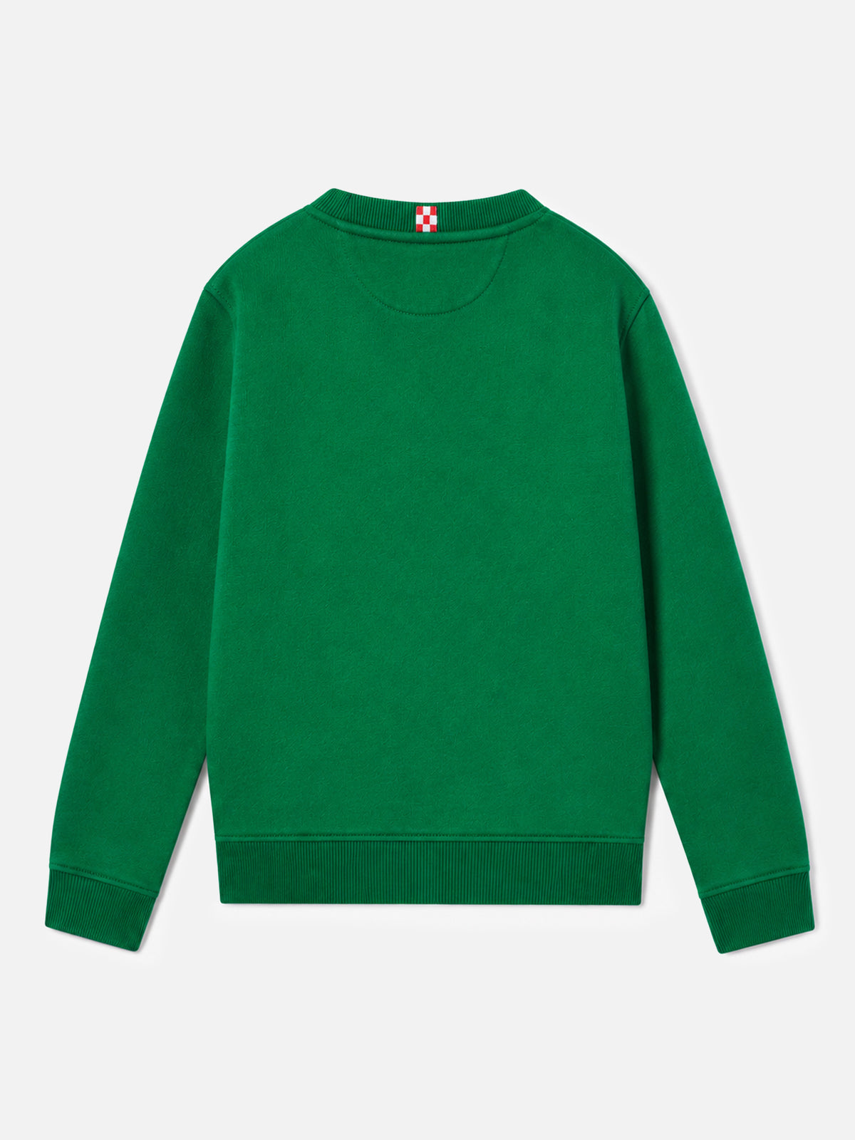 Green Hutton sweatshirt with yellow terry logo