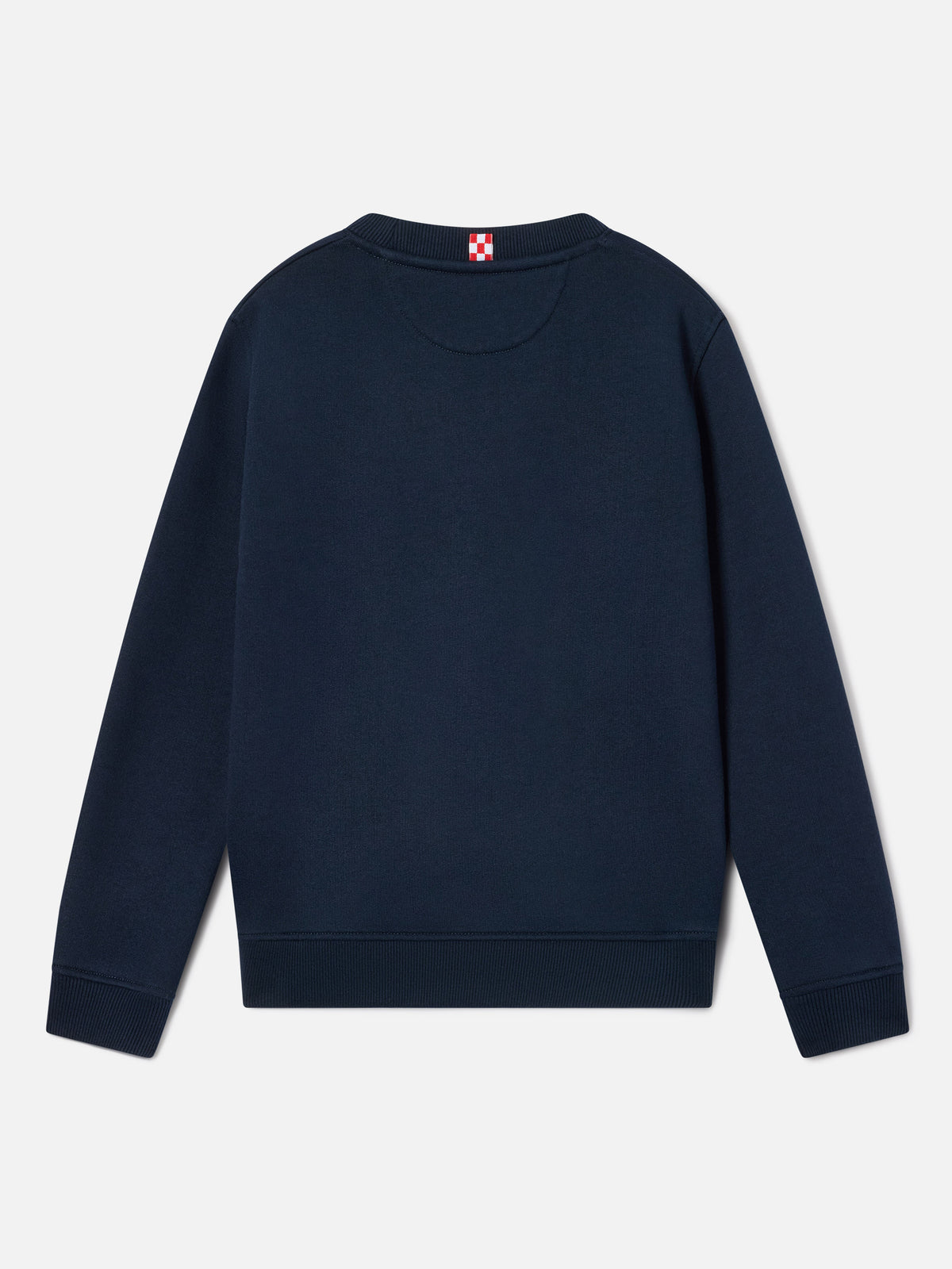 Felpa Hutton blu navy in misto cotone con stampa St. Barth