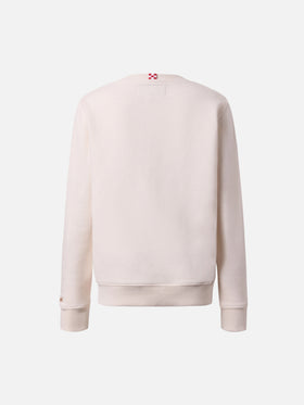 Hutton crewneck sweatshirt with Trudi bear terry patch | TRUDI SPECIAL EDITION