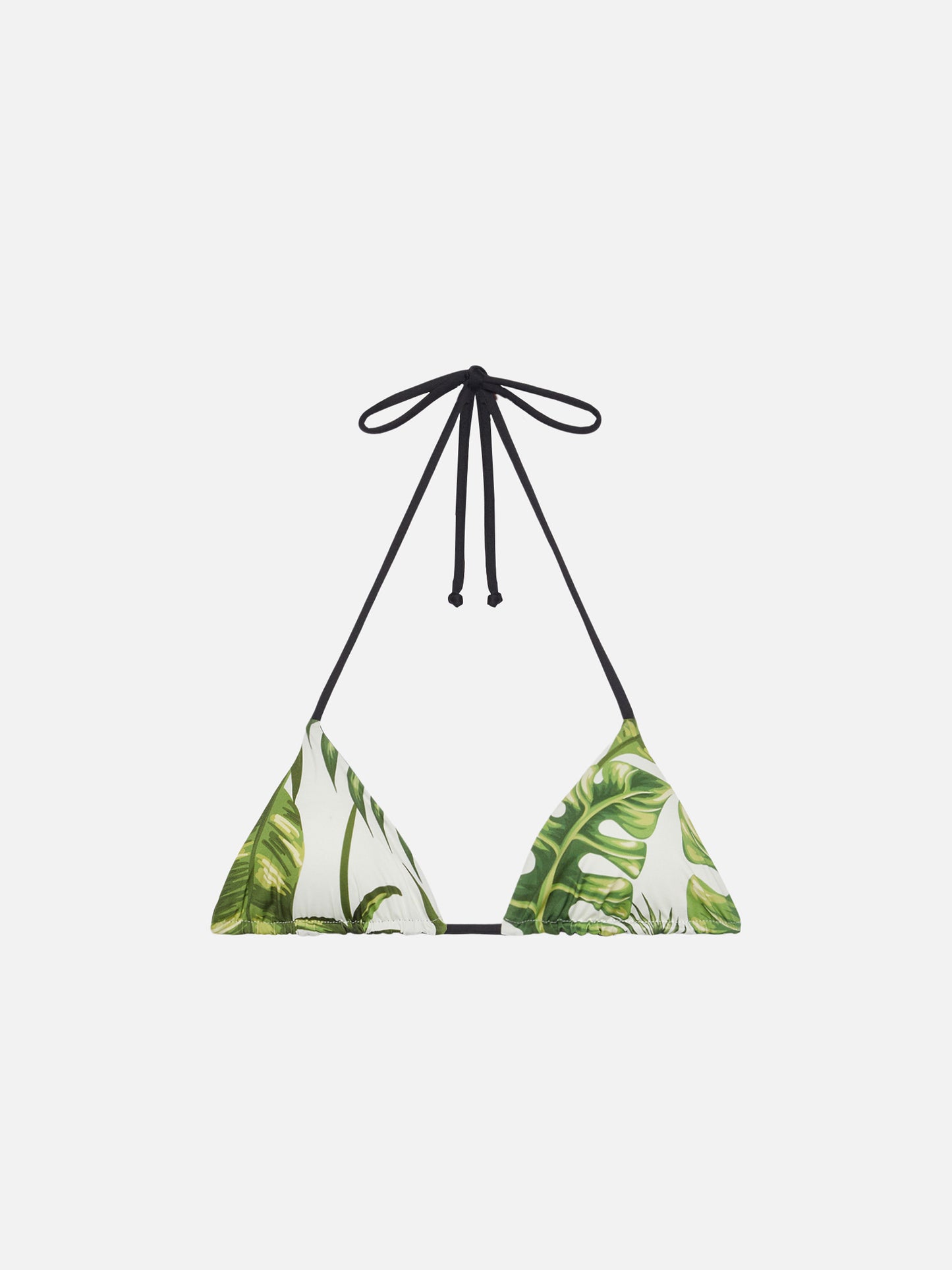 Zoe triangle top swimsuit with tropical print