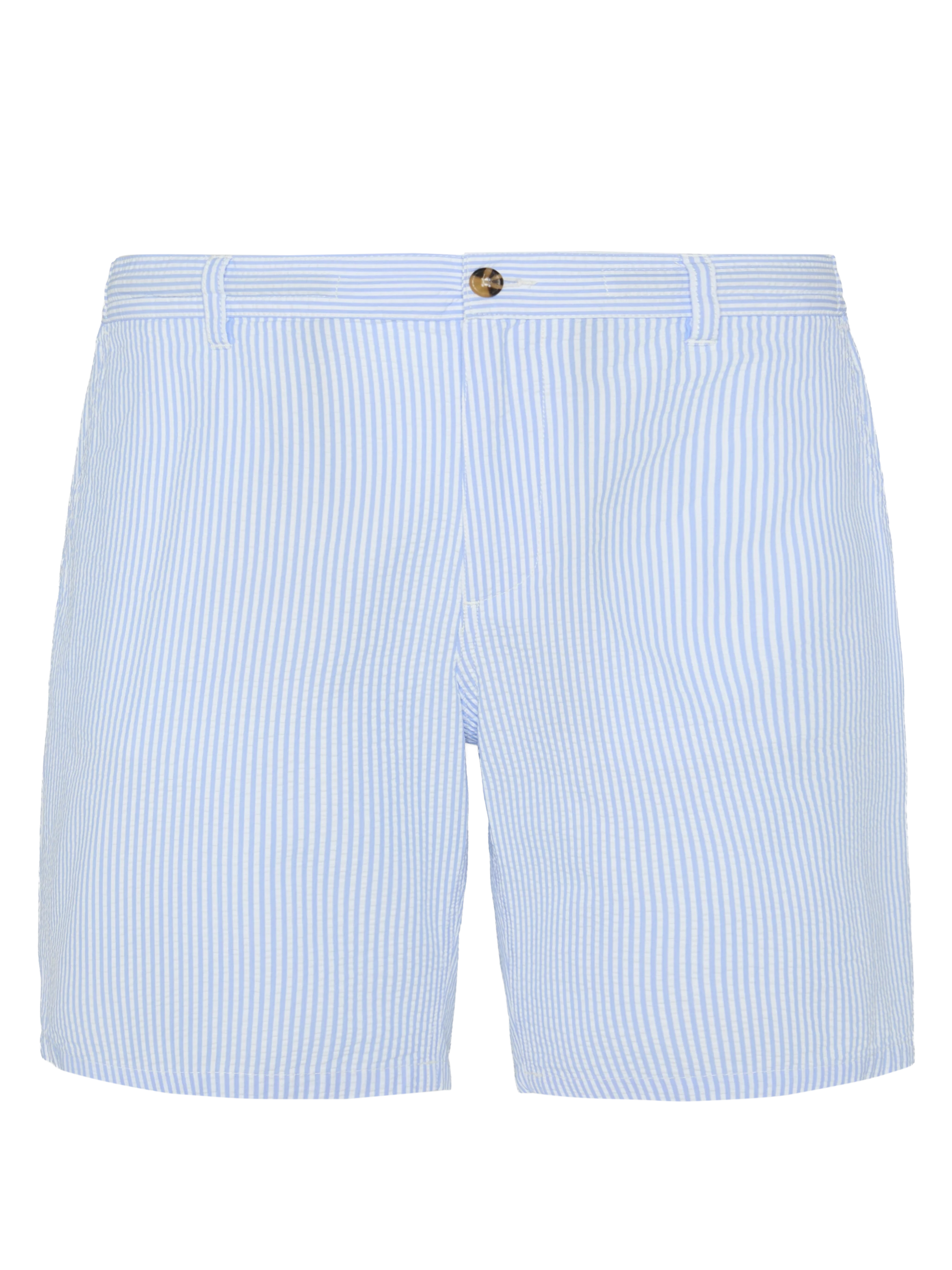 Light blue striped cotton bermuda shorts Ischia - MC2 Saint Barth