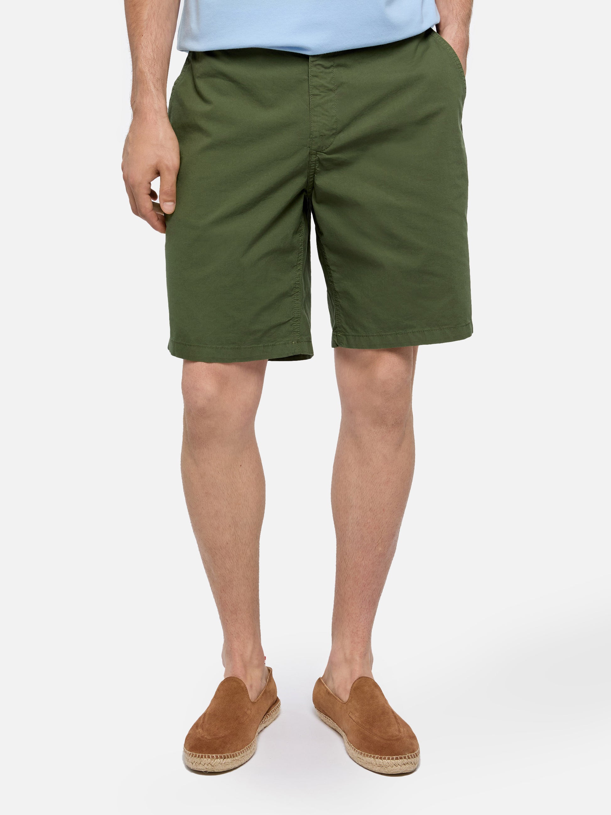 Military green cotton bermuda shorts Ischia - MC2 Saint Barth