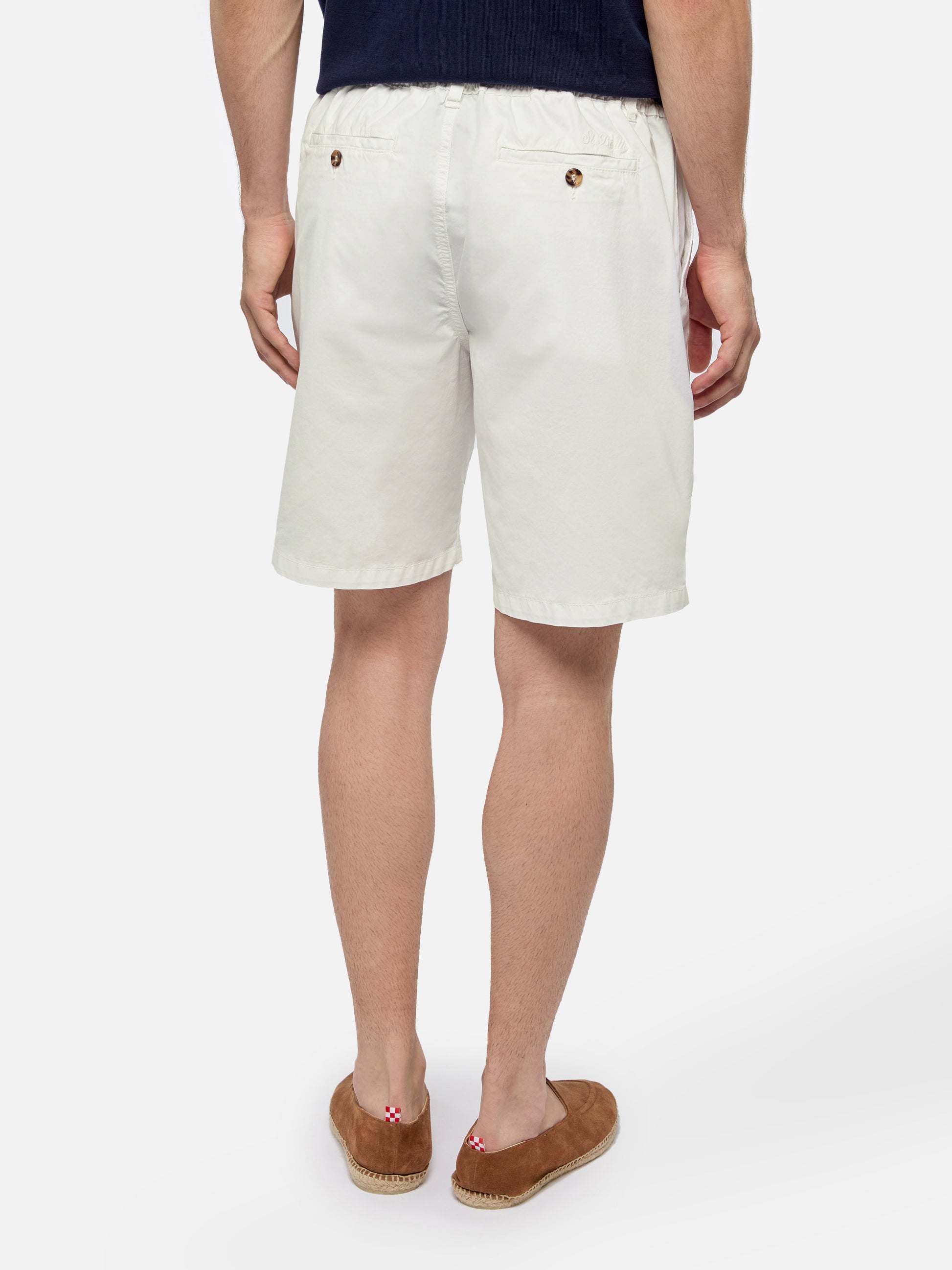 White cotton bermuda shorts Ischia - MC2 Saint Barth