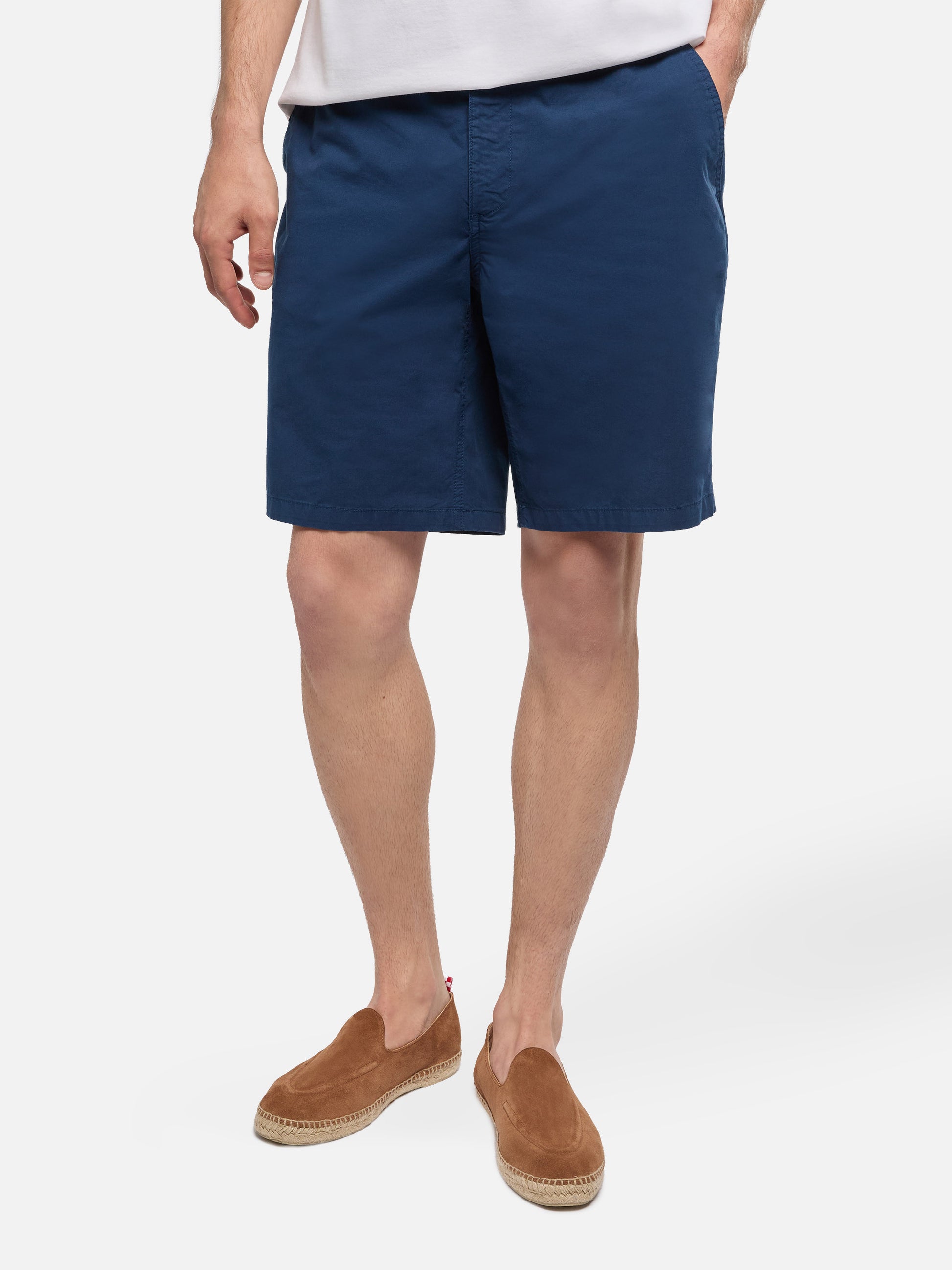Navy blue cotton bermuda shorts Ischia - MC2 Saint Barth