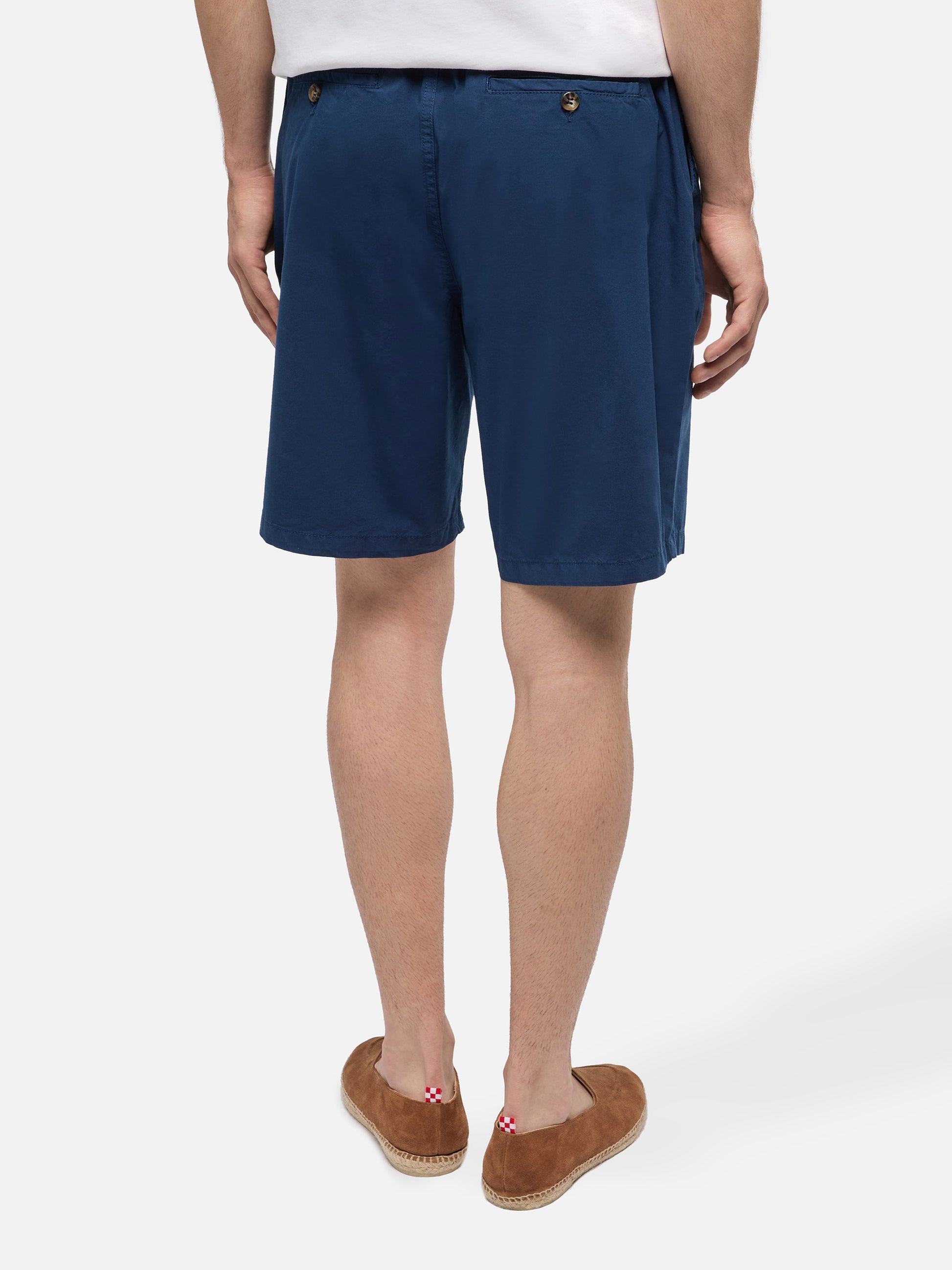 Navy blue cotton bermuda shorts Ischia - MC2 Saint Barth